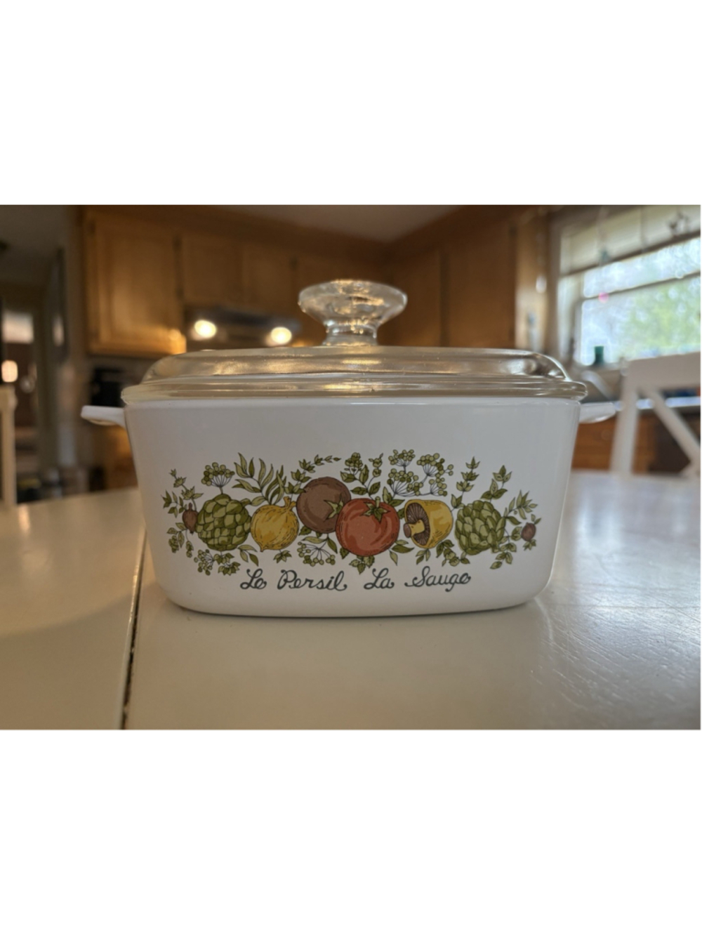 Vintage Corning Ware Spice Of Life Le Persil La Sauge W Pyrex A7c Lid